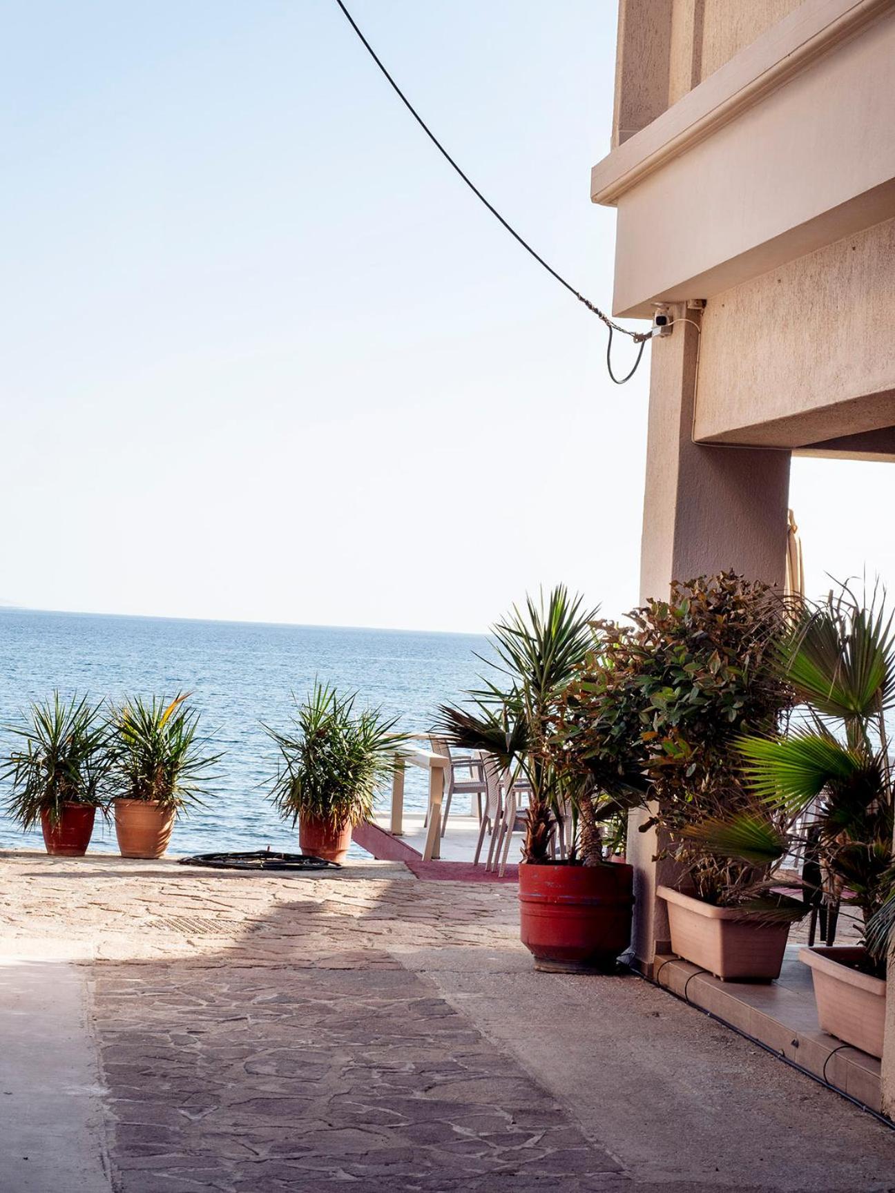 Sappho Hotel Skala Eresou Buitenkant foto
